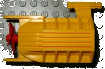 LEGO onderdeel Electric, Motor 8 x 4 x 4 Back Half with 3-Blade Propeller (48083c01)