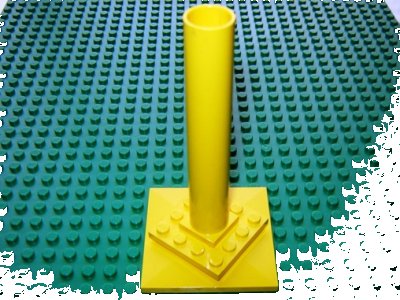 LEGO onderdeel Fabuland Merry-Go-Round Turntable with Yellow Column (4842c01)