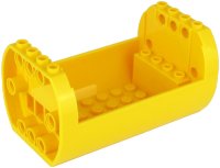 LEGO part Cylinder 6 x 10 x 4 1/3 with Open Sides and Pin Holes 49949