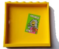 LEGO part Panel 1 x 6 x 5 with '30 LOST CATS CALL ME' Pattern on Inside (Sticker) - Set 71016 59349pb141