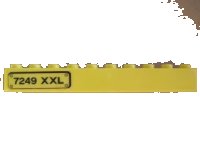 LEGO onderdeel Brick 1 x 10 with '7249 XXL' Pattern Left (Sticker) - Set 7249 6111pb009L