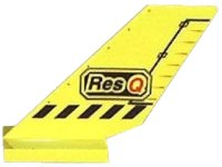 LEGO part Tail Shuttle with Res-Q and Black Lines Pattern 6239px3