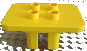 LEGO part Duplo, Furniture Table Square with 4 Top Studs (6479)