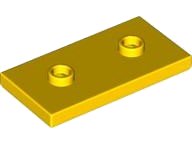 LEGO part Plate, Modified 2 x 4 with 2 Studs (Double Jumper) (65509)