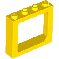 LEGO part Window 1 x 4 x 3 Train - 2 Hollow Studs and 2 Solid Studs 6556