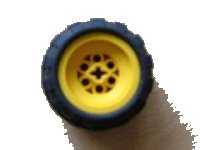 LEGO part Wheel 43.2 x 28 Balloon Small with Axle Hole (+ Shape) with Black Tire 43.2 x 28 S Balloon Small (6580a / 6579) 6580ac01