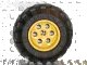 LEGO part Wheel 36.8mm D. x 26mm VR with Axle Hole with Black Tire 56 x 30 R Balloon (6595 / 32180) 6595c01