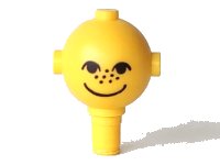 LEGO part Homemaker Figure / Maxifigure Head with Black Eyes, Freckles, and Smile Pattern 685px3