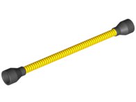 LEGO part Hose, Flexible  8.5L with Black Tabless Ends Fixed (73590c03b)