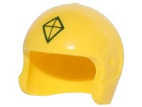 LEGO part Minifigure, Headgear Helmet Sports / Flight with Kite Diamond Shape Logo Pattern 93560pb01