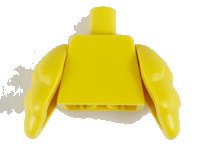LEGO onderdeel Torso Plain / Yellow Bird Wings 973c087
