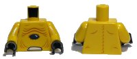 LEGO onderdeel Torso Alien Bare Chest with Skin Folds and Dark Blue Oval Pattern / Yellow Arms / Black Hands 973pb0585c01