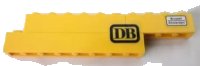 LEGO part Stickered Assembly 11 x 1 x 2 with 'DB' and 'Brussell Amsterdam' Pattern (Stickers) - Set 7710 - 1 Brick 1 x 4, 1 Brick 1 x 6, 1 Brick 1 x 8 BA263pb01
