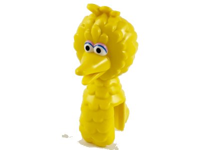 LEGO onderdeel Minifigure, Head, Modified Sesame Street Big Bird with White Eyes, Bright Pink and Blue Eyelids Pattern (bb1161pb01)