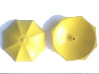 LEGO onderdeel Fabuland Umbrella Top with No Bottom Flaps, 6 x 6 without Top Stud x845
