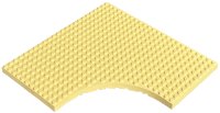 LEGO part Brick, Modified 24 x 24 without 12 x 12 Quarter Circle 6161