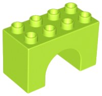 LEGO part Duplo, Brick 2 x 4 x 2 Arch 11198