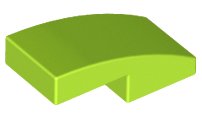 LEGO part Slope, Curved 2 x 1 x 2/3 (11477)