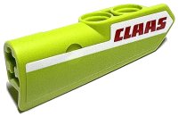LEGO part Technic, Panel Fairing #21 Very Small Smooth, Side B with Red 'CLAAS' on White Stripe Pattern (Sticker) - Set 42102 11946pb084