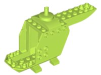 LEGO part Helicopter Body with Top Pin 18929c01