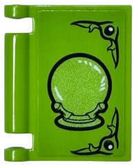 LEGO part Minifigure, Utensil Book Cover with Black Crystal Ball Pattern (Sticker) - Set 75969 24093pb040