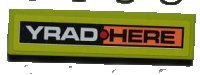 LEGO onderdeel Tegel 1 x 4 met 'YRAD' en 'HERE' Patroon (Sticker) - Set 8186 2431pb0187