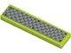 LEGO part Tile 1 x 4 with Dark Gray Tread Plate and 6 Rivets Pattern (Sticker) - Sets 8708 / 8961 / 8964 2431pb0218