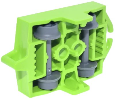 LEGO onderdeel Vehicle, Base 4 x 5 Roller Coaster Car with Dark Bluish Gray Wheels (26021 / 24869) (26021c01)