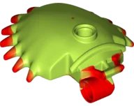 LEGO onderdeel Plant Venus Flytrap Half with Marbled Red Spikes Pattern 29112pb01