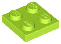 LEGO onderdeel Plaat 2 x 2 3022