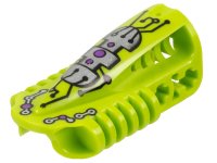LEGO part Technic Block 3 x 5 x 1 2/3 with Black and Silver Circuitry with Purple Dots Pattern 32310pb06