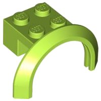 LEGO part Vehicle, Mudguard 4 x 2 1/2 x 1 2/3 with Arch Round 50745