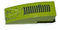 LEGO part Slope, Curved 3 x 1 with Grille, Splatters and Scratches Pattern (Sticker) - Set 8708 50950pb038