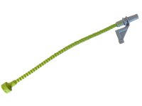 LEGO part Duplo Hose 11L with Stud Holder and Light Bluish Gray Nozzle 58498c01