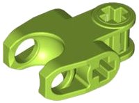 LEGO onderdeel Technic, Axle Connector 2 x 3 with Ball Joint Socket - Closed Sides, Angled Forks with Closed Axle Holes 60176