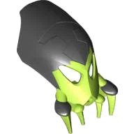 LEGO part Bionicle Mask Kirop with Black Top Pattern 60908pb01