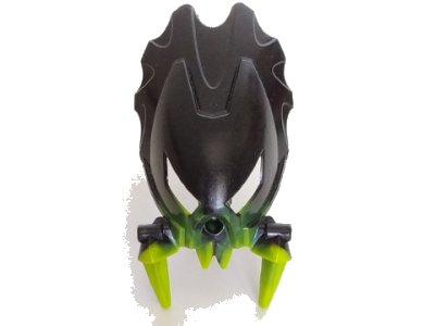 LEGO onderdeel Bionicle Mask Shelek with Marbled Black Pattern (60916pb01)
