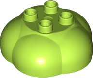 LEGO part Duplo, Plant Tree Top / Bush 4 x 4 with 4 Top Studs and Curved Sides (84194)