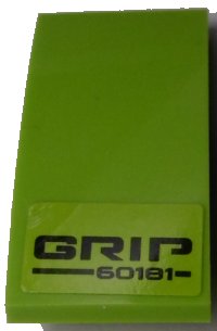 LEGO part Slope, Curved 4 x 2 with 'GRIP 60181' Pattern (Sticker) - Set 60181 93606pb081