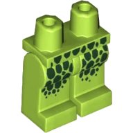 LEGO part Hips and Legs with Dark Green Scales Pattern (Lasha) 970c00pb0917