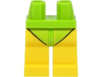 LEGO part Hips and Yellow Legs with Lime Leotard / Swimsuit Bottom Pattern 970c03pb42