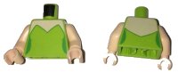 LEGO onderdeel Torso Female Strapless Top with Light Nougat Neck, Curved Cut Across Back Pattern / Light Nougat Arms / Light Nougat Hands 973pb2430c01