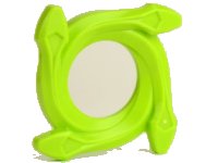 LEGO part Ring 4 x 4 with 2 x 2 Hole and 4 Snake Head Ends (Ninjago Spinner Crown) 98342