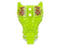 LEGO part Hero Factory Full Torso Armor with Red Hexagons Pattern (Breez) 98569pb04