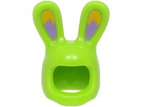 LEGO part Minifigure, Headgear Head Cover, Costume Bunny Ears with Bright Light Orange and Medium Lavender Auricles Pattern (BAM) 99244pb03