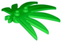 LEGO part Hojas de Planta 6 x 5 Hoja de Espada con Clip O Abierto Grueso 10884