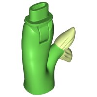 LEGO onderdeel Mini Doll Hips and Mermaid / Merman Tail Assembly with Yellowish Green Caudal Fin Pattern (16529c00pb01)