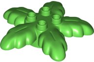 LEGO part Duplo, Plant Palm Tree Leaves Small 6 x 6 with 4 Top Studs 84193