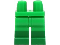 LEGO part Hips and Legs with Molded Green Lower Legs / Boots  Pattern (BAM) 970c00pb1596