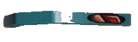LEGO part Technic, Liftarm, Modified Bent Thick 1 x 11.5 Double with Taillight Right Pattern (Sticker) - Set 8202 32009pb004R